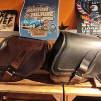 Solo-Satteltasche für Harley-Davidson Braun