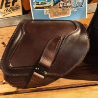 Solo-Satteltasche für Harley-Davidson Braun