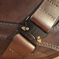 Solo-Satteltasche für Harley-Davidson Braun