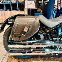 Solo-Satteltasche für Harley-Davidson Braun