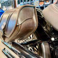 Solo-Satteltasche für Harley-Davidson Braun