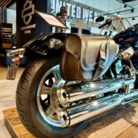 Solo-Satteltasche für Harley-Davidson Braun