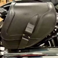 Solo-Satteltasche für Harley-Davidson schwarz