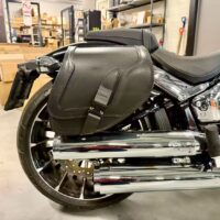 Solo-Satteltasche für Harley-Davidson schwarz