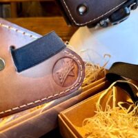 Leder Motorradmaske im Vintage-Style