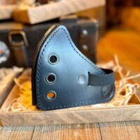Leder Motorradmaske im Vintage-Style
