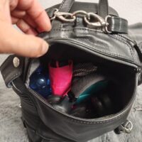 Lederrucksack im Biker-Style