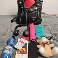 Lederrucksack im Biker-Style
